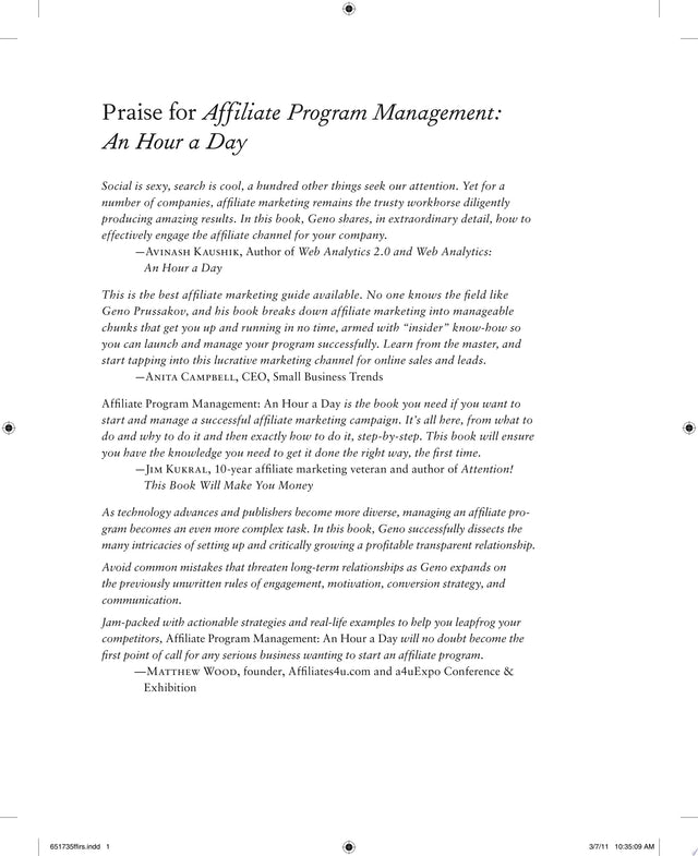 Affiliate Program Management