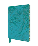 Angela Harding: Long Eared Owl 2026 Artisan Art Vegan Leather Diary Planner - Page to View with Notes