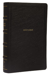 NKJV, End-of-Verse Reference Bible, Personal Size Large Print, Leathersoft, Black, Red Letter, Comfort Print