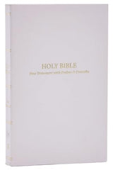 KJV Holy Bible: Pocket New Testament with Psalms and Proverbs, White Softcover, Red Letter, Comfort Print: King James Version