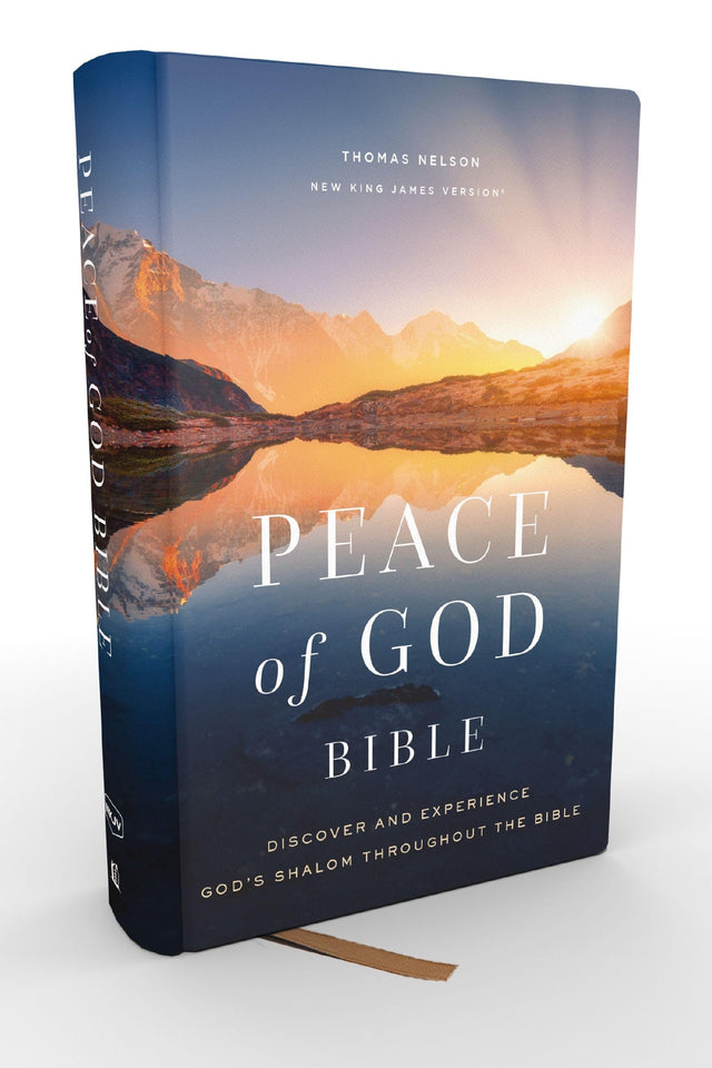 Peace of God Bible: Discover and Experience God's Shalom Throughout the Bible (NKJV, Hardcover, Red Letter, Comfort Print)