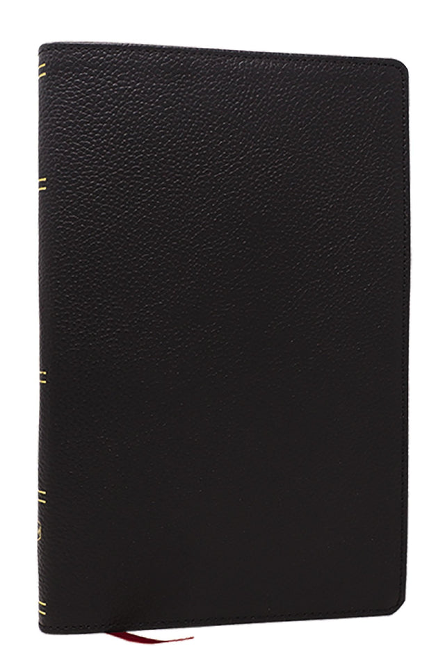 NKJV, Personal Size New Testament, Black Genuine Leather, Red Letter, Comfort Print