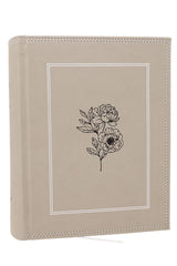 NKJV, Journal the Word Bible: Reflect, Journal or Create Art Next to Your Favorite Verses (Stone Leathersoft over board, Red Letter, Comfort Print)