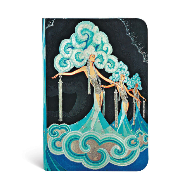 Plume (Vintage Vogue) Mini Lined Hardcover Journal (Elastic Band Closure)