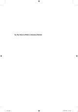 So, You Have to Write a Literature Review