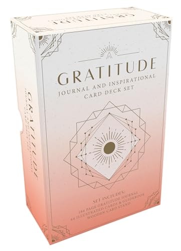 Gratitude Journal and Inspirational Card Deck Set