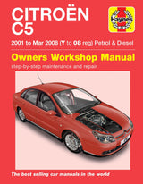 Citroen C5 Petrol & Diesel (01 - Mar 08) Haynes Repair Manual