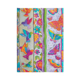 Hummingbirds & Flutterbyes Midi Lined Hardcover Journal (Wrap Closure)