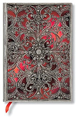 Garnet (Silver Filigree Collection) Midi Lined Softcover Flexi Journal