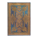 Blue Luxe (Luxe Design) Midi Lined Hardback Journal (Elastic Band Closure)
