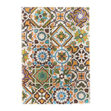 Porto (Portuguese Tiles) Midi Lined Hardback Journal (Elastic Band Closure)