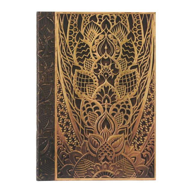 The Chanin Rise (New York Deco) Midi Unlined Hardback Journal (Elastic Band Closure)