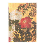 Natsu (Rinpa Florals) Midi Unlined Hardback Journal (Wrap Closure)