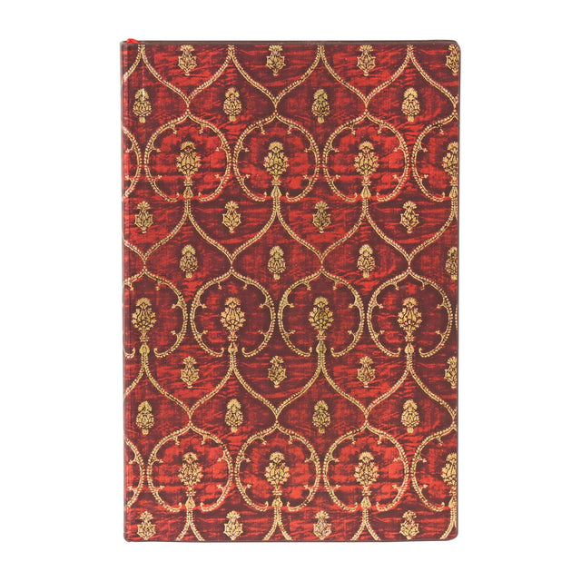 Red Velvet Mini Lined Softcover Flexi Journal (Elastic Band Closure)