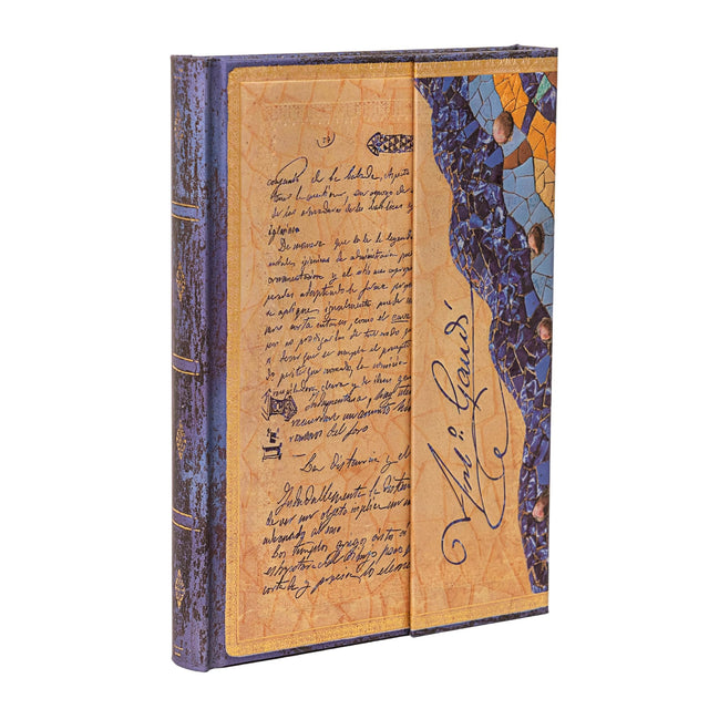 Gaudi, The Manuscript of Reus (Embellished Manuscripts Collection) Midi Unlined Hardback Journal (Elastic Band Closure)