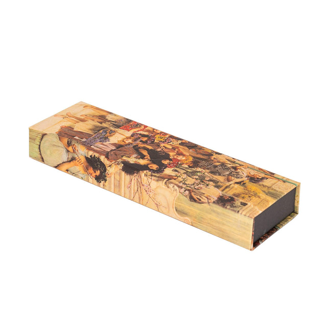 Spring (Lawrence Alma-Tadema) Pencil Case (Wrap Closure)