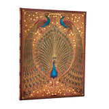 Hafiz’s Peacocks (Sangorski & Sutcliffe) Ultra Lined Hardcover Journal (Elastic Band Closure)