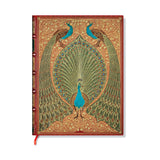 Hafiz’s Peacocks (Sangorski & Sutcliffe) Mini Lined Hardcover Journal (Elastic Band Closure)