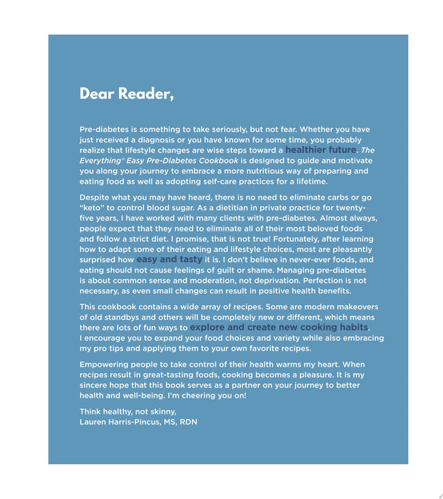 The Everything Easy Pre-Diabetes Cookbook