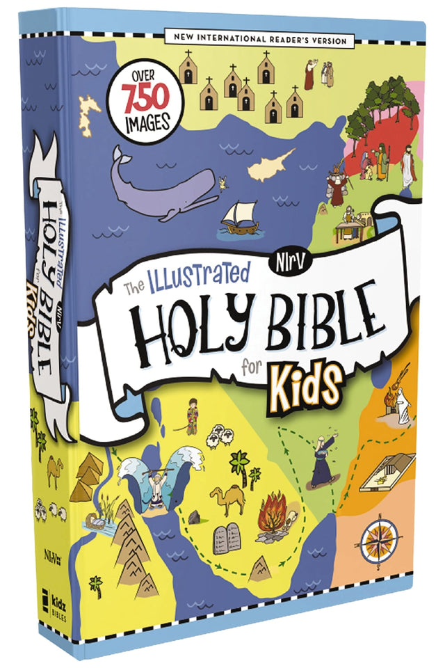 NIrV, The Illustrated Holy Bible for Kids, Hardcover, Full Color, Comfort Print