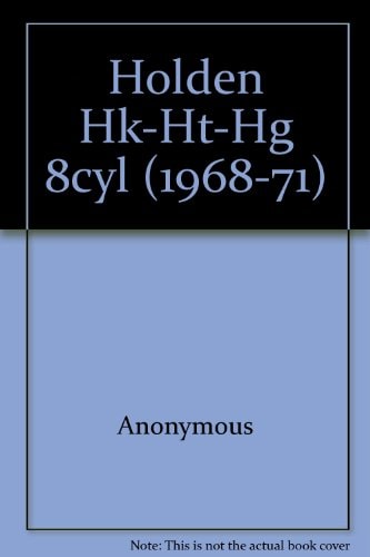 Holden Hk-Ht-Hg 8cyl (1968-71)