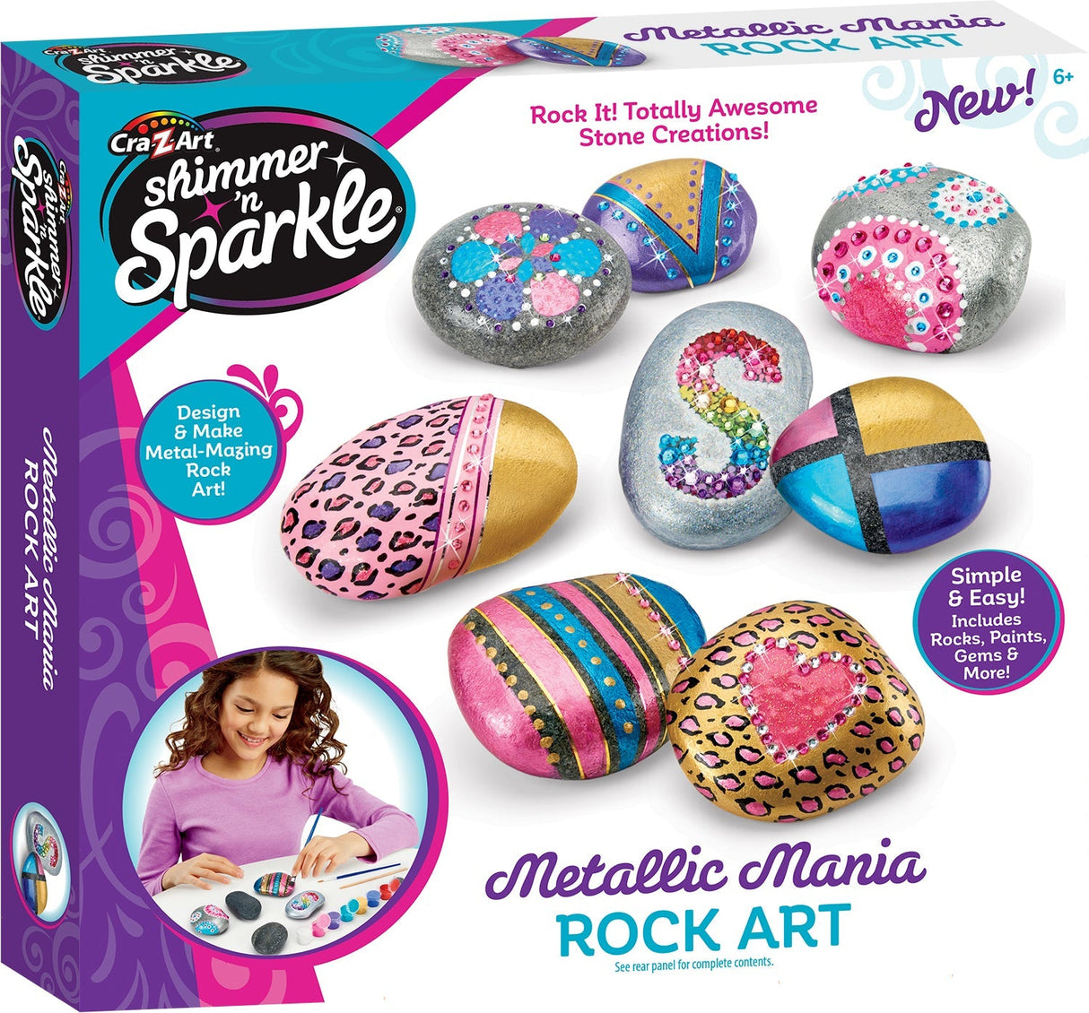 Shimmer 'n Sparkle Metallic Mania Rock Art