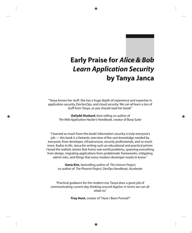 Alice and Bob Learn Application Security