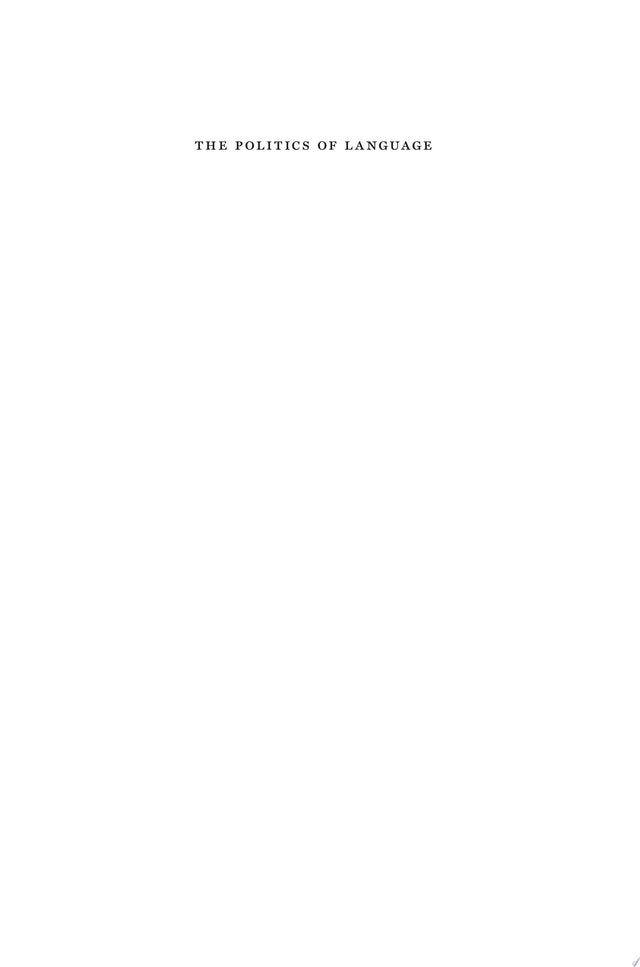 The Politics of Language