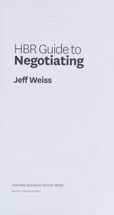 HBR Guide to Negotiating (HBR Guide Series)