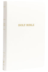 KJV Holy Bible: Gift and Award, White Leather-Look, Red Letter, Comfort Print: King James Version