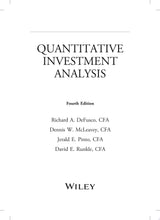 Quantitative Investment Analysis, Workbook