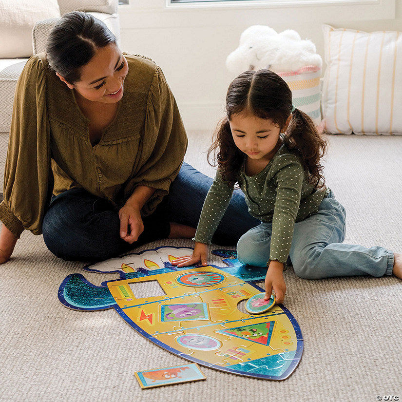 Peaceable Kingdom: Floor Puzzle Rocket 39 Pieces