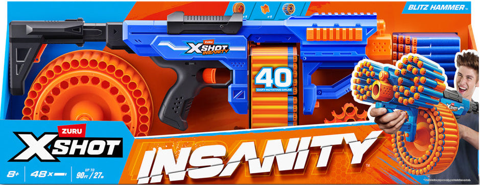 Zuru XShot: Insanity Blitz Hammer With 48 Darts