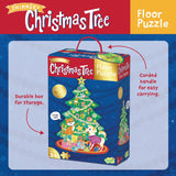 Peaceable Kingdom: Floor Puzzle Christmas Tree 49 Pieces