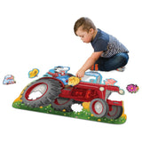 Peaceable Kingdom: Floor Puzzle Tractor 47 Pieces
