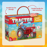 Peaceable Kingdom: Floor Puzzle Tractor 47 Pieces