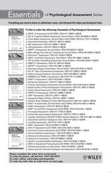 Essentials of PAI Assessment