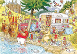 Wasgij Retro Mystery #6 500XL pc Puzzle Camping Commotion