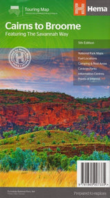 Savannah Way - Cairns to Broome Map