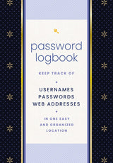 Password Logbook (Black & Gold)