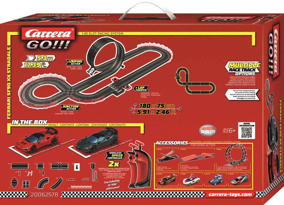 Carrera GO!!! Ferrari Supercar Power Slot Car Set - Wireless