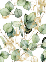 Greenery and Gold Lined Journal