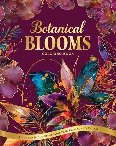 Botanical Blooms Coloring Book