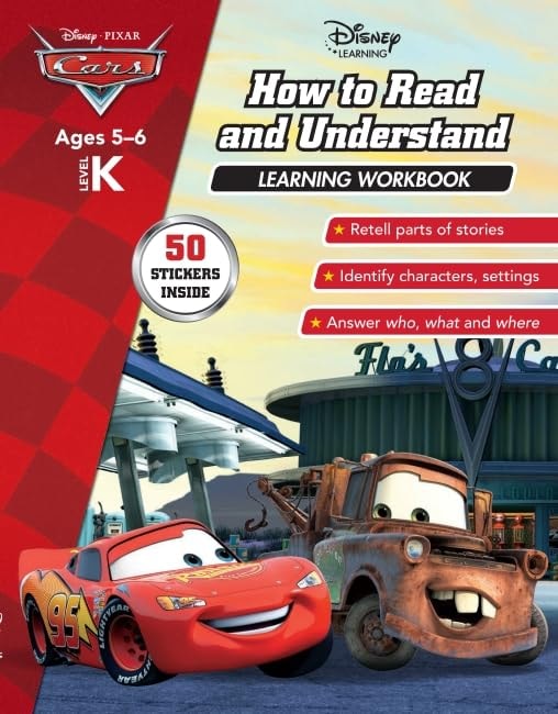 Disney Cars: How to Read and Understand Learning Workbook Level K