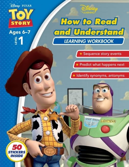 Disney Toy Story: How to Read and Understand Learning Workbook Level 1