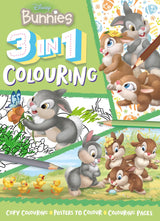 Disney Bunnies: 3 In 1 Colouring