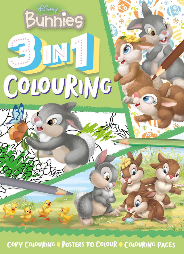 Disney Bunnies: 3 In 1 Colouring