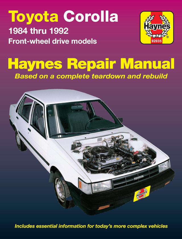 Toyota Corolla FWD (1984-1992) Haynes Repair Manual (USA)