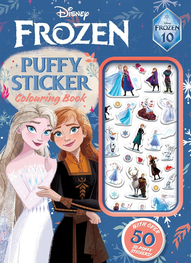 Frozen 10th Anniversary: Puffy Sticker Colouring Book (Disney)