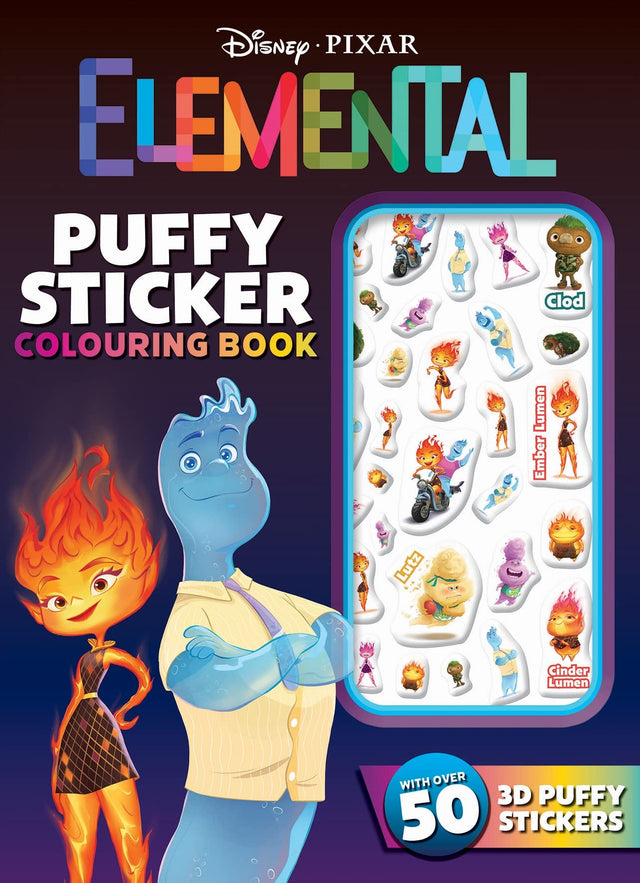 Elemental: Puffy Sticker Colouring Book (Disney Pixar)